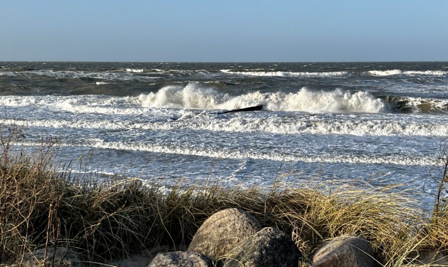Orkanartiger Sturm an der Ostseeküste